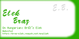 elek braz business card